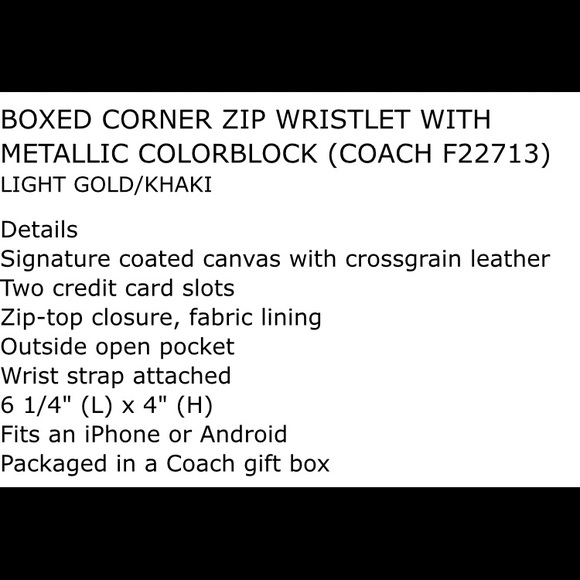 Coach Wallet Wristlet - Picture 8 of 8